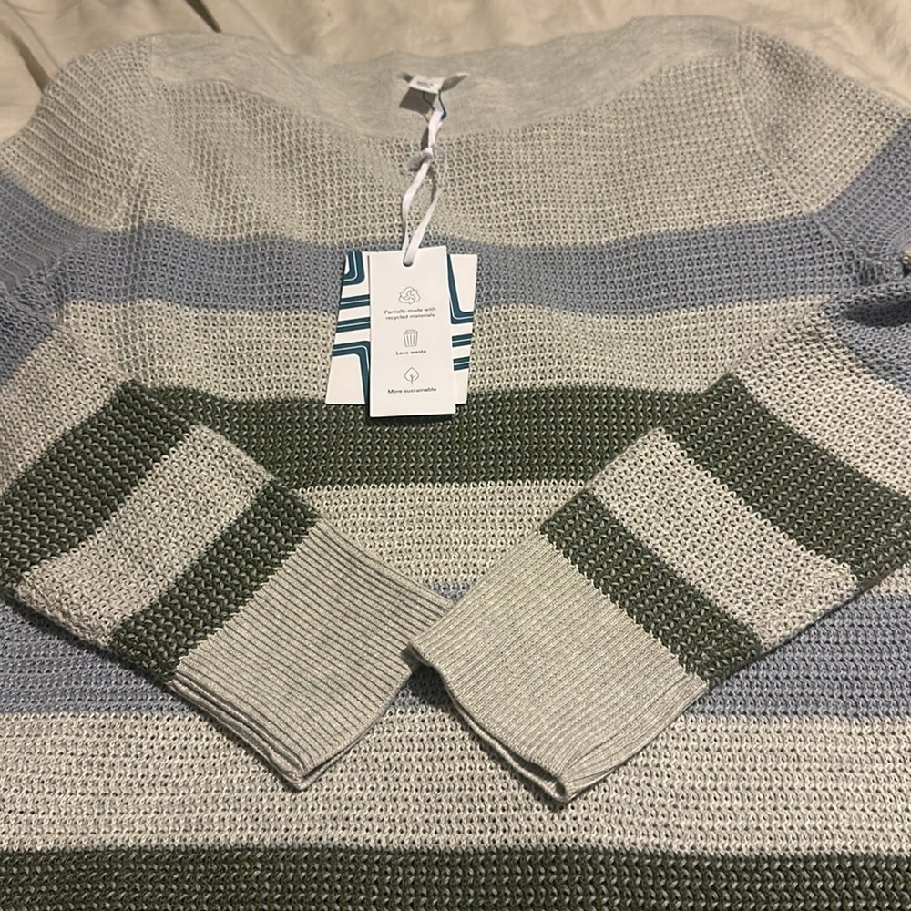 NWT MARKET & SPRUCE
Tawnee Cotton Blend Waffle Stitch Sweater - Picture 10 of 13